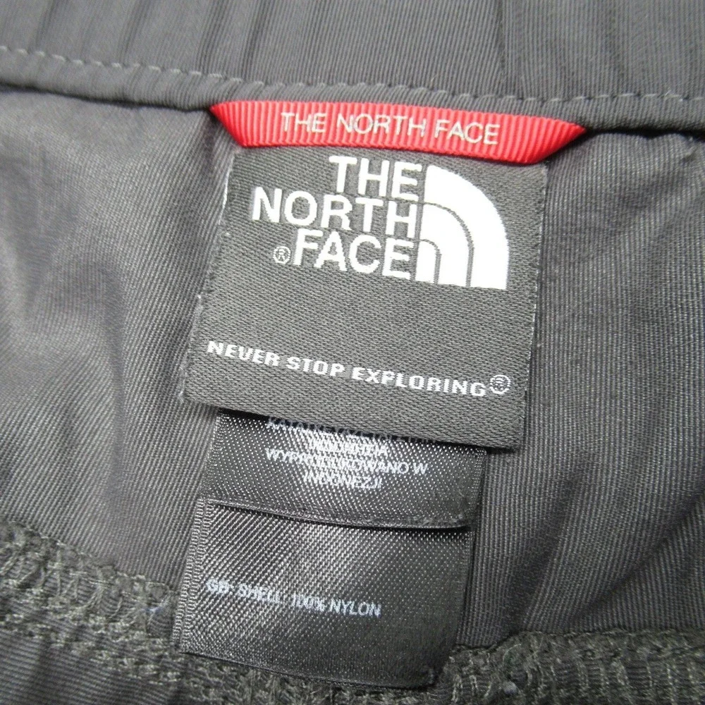 North Face Shorts Men XL Gray 38x20 Cargo Hiking Belted Convertible Shorts Only*